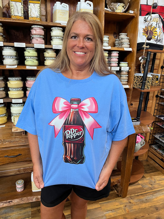 Coquette Bow Dr Pepper Graphic T-Shirt