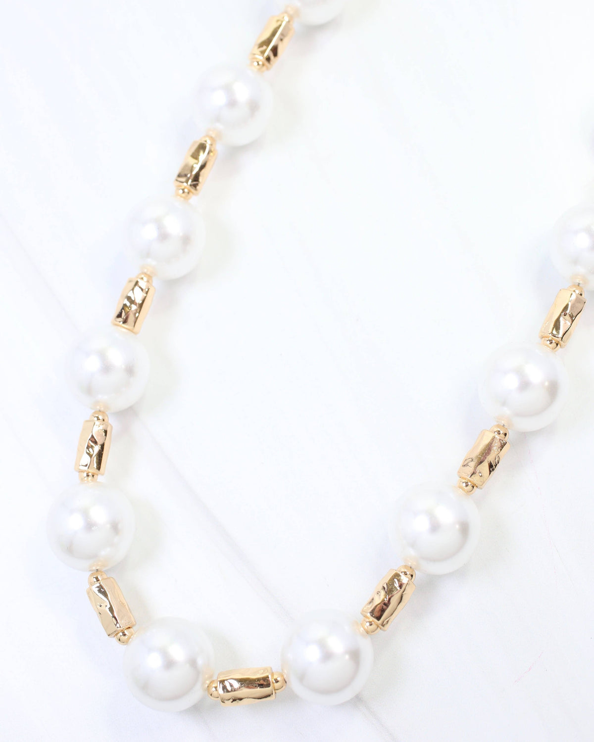 Caroline Hill Beaufort Pearl Gold Necklace