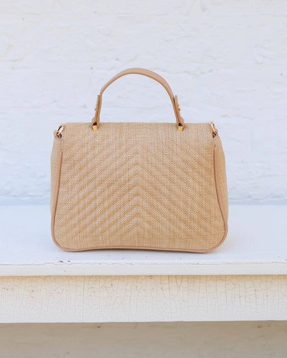 Sinclair Quilted Crossbody Natural
