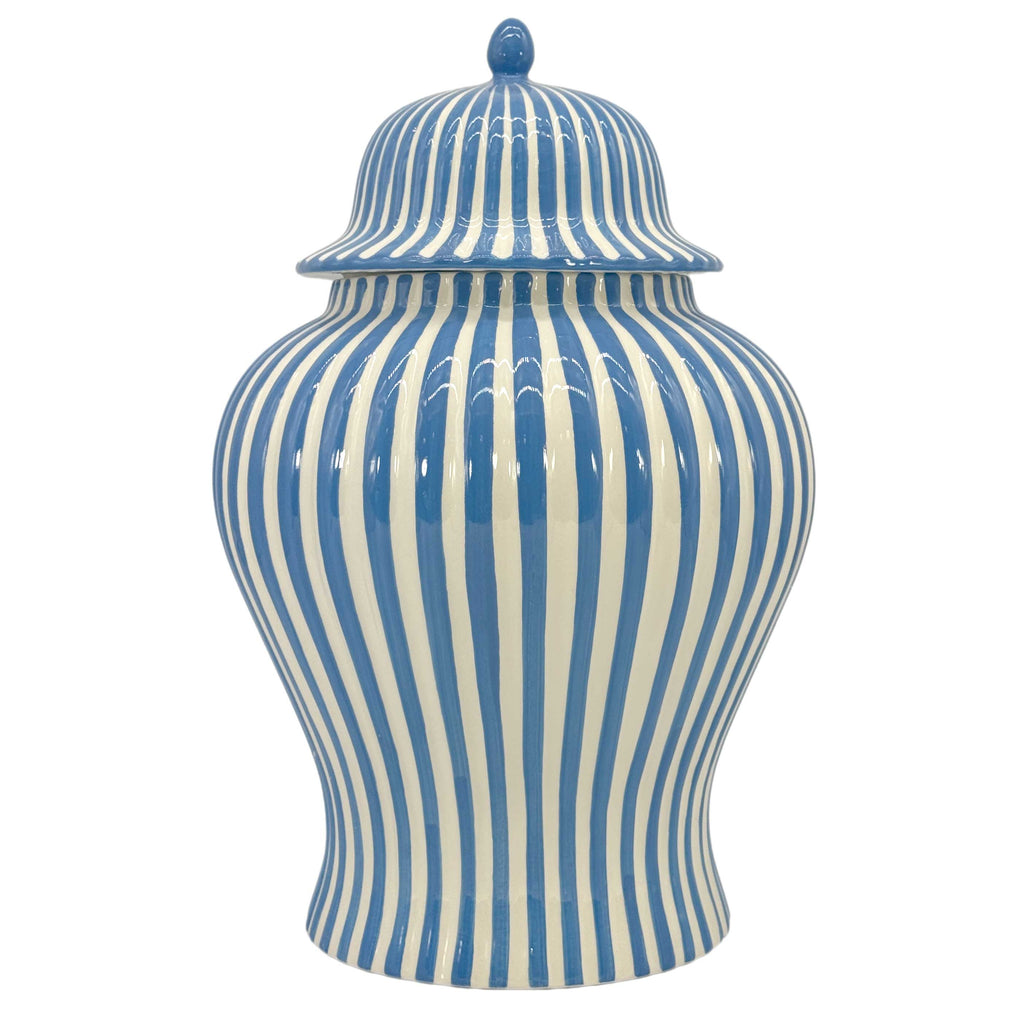 Candy Cane Striped Ceramic Vase 18"