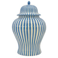 Candy Cane Striped Ceramic Vase 18"