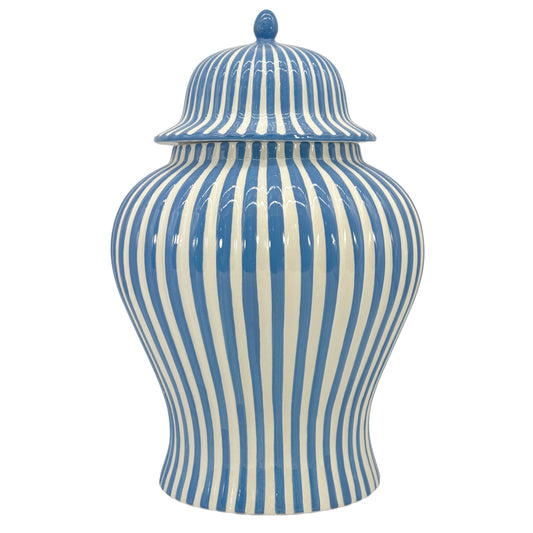 Candy Cane Striped Ceramic Vase 18"