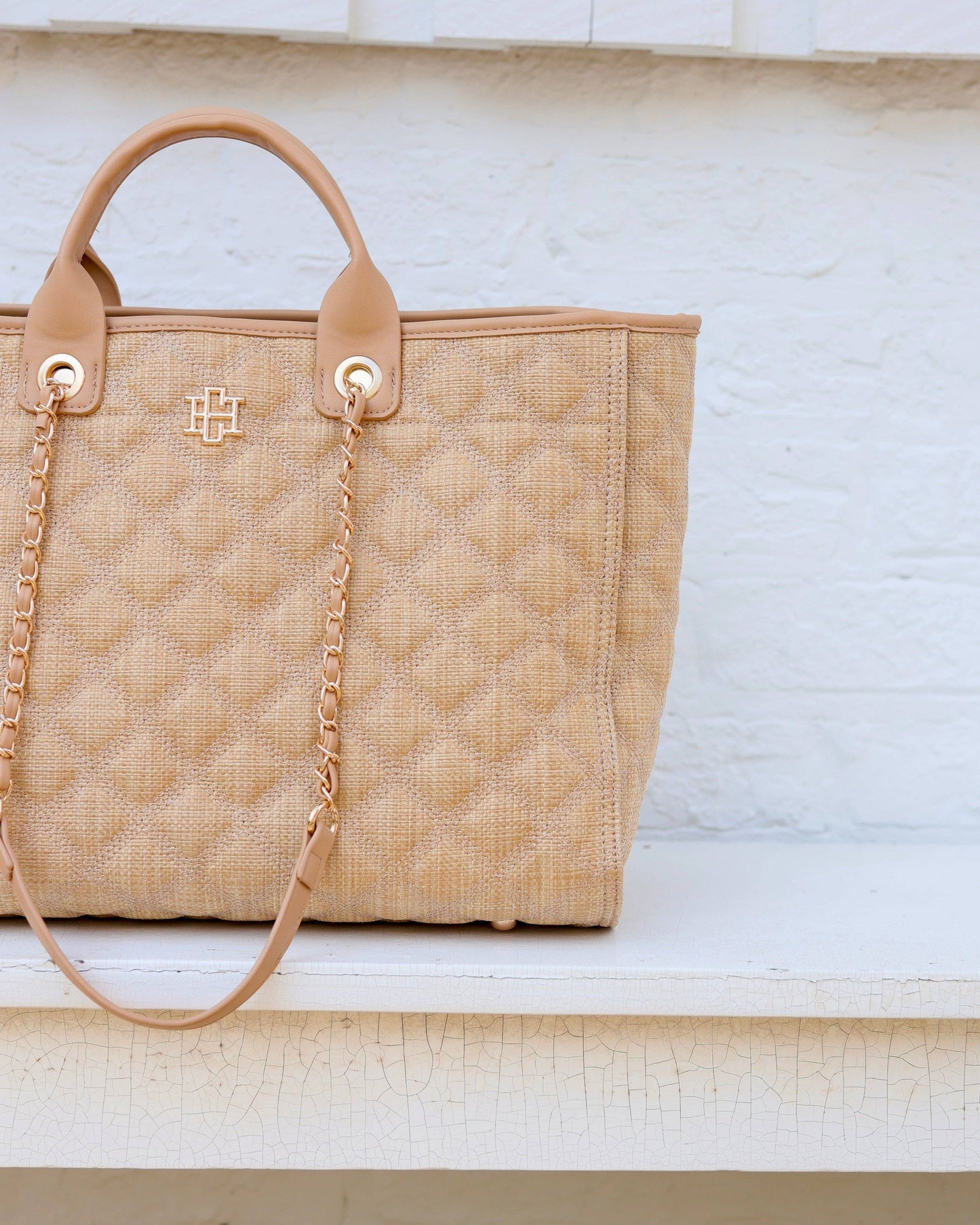 Caroline Hill Melissa Natural Tote Bag