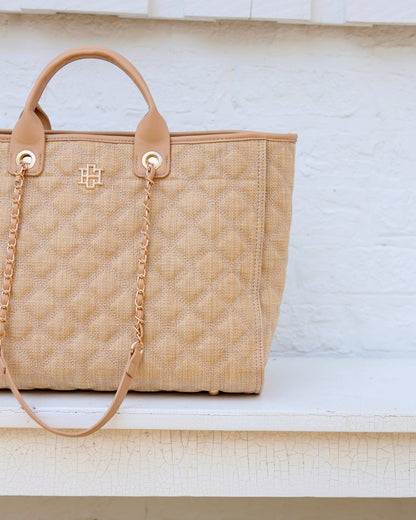 Caroline Hill Melissa Natural Tote Bag