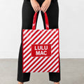 Lulu Mac Reusable Tote Candy Cane