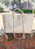 Caroline Hill Melissa Champagne Tote Bag