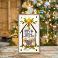 Joy to the World Star Manger Driftwood Happy Block