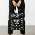 Lulu Mac Tote, Black/White Dots