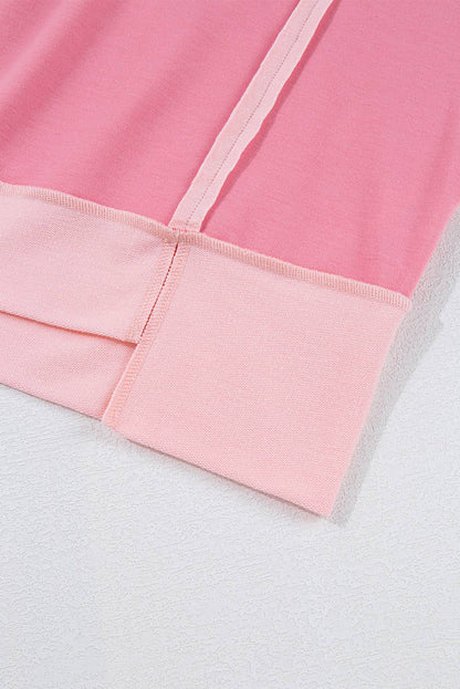 Plus Two Tones Patchwork Half Sleeve