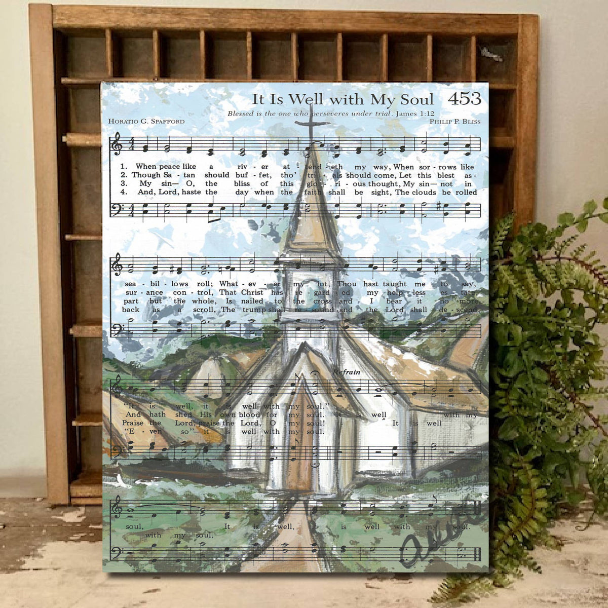Church Hymnal Canvas Art