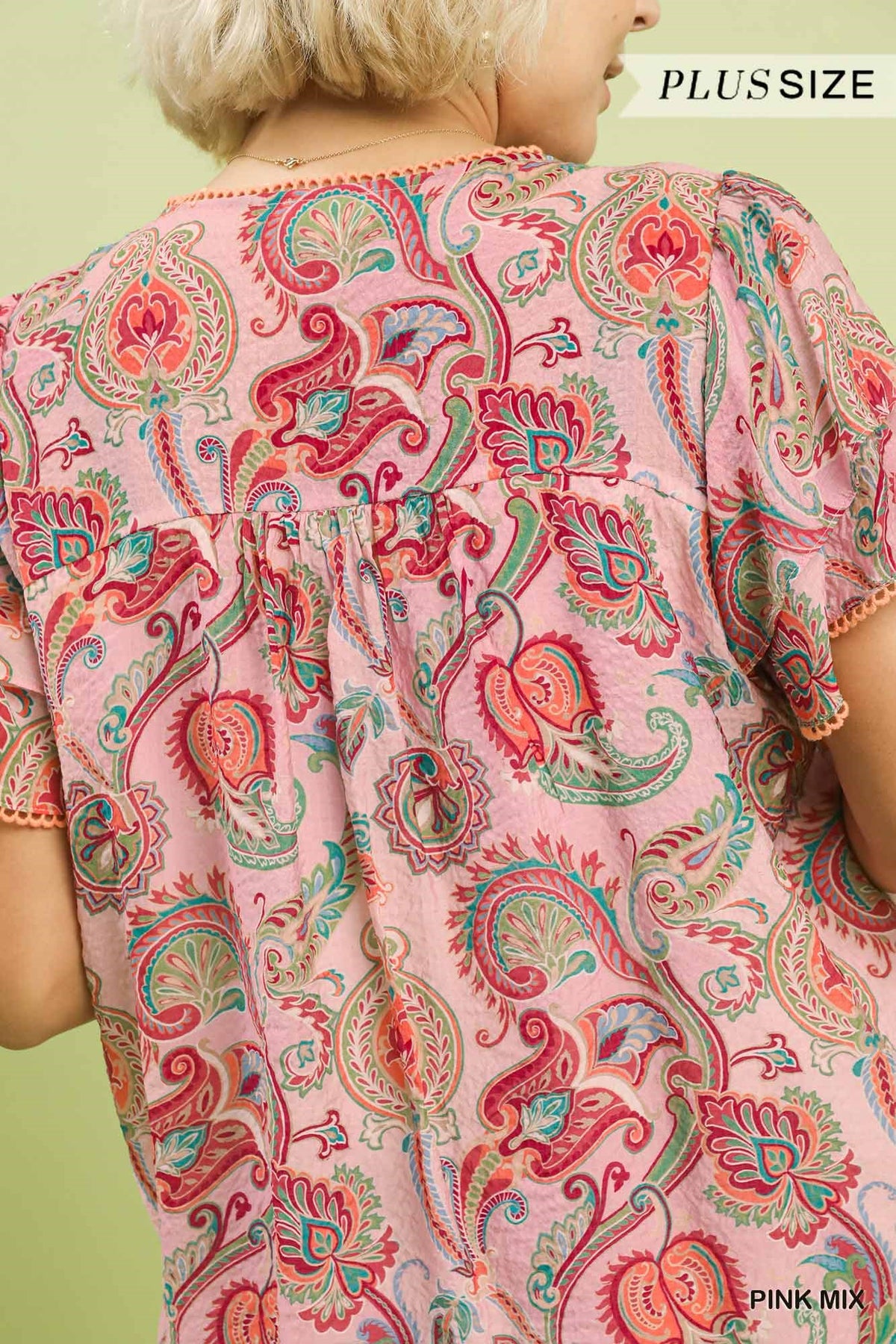 Plus Ruffle Sleeve Top