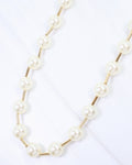 Caroline Hill Forli Pearl Bar Necklace