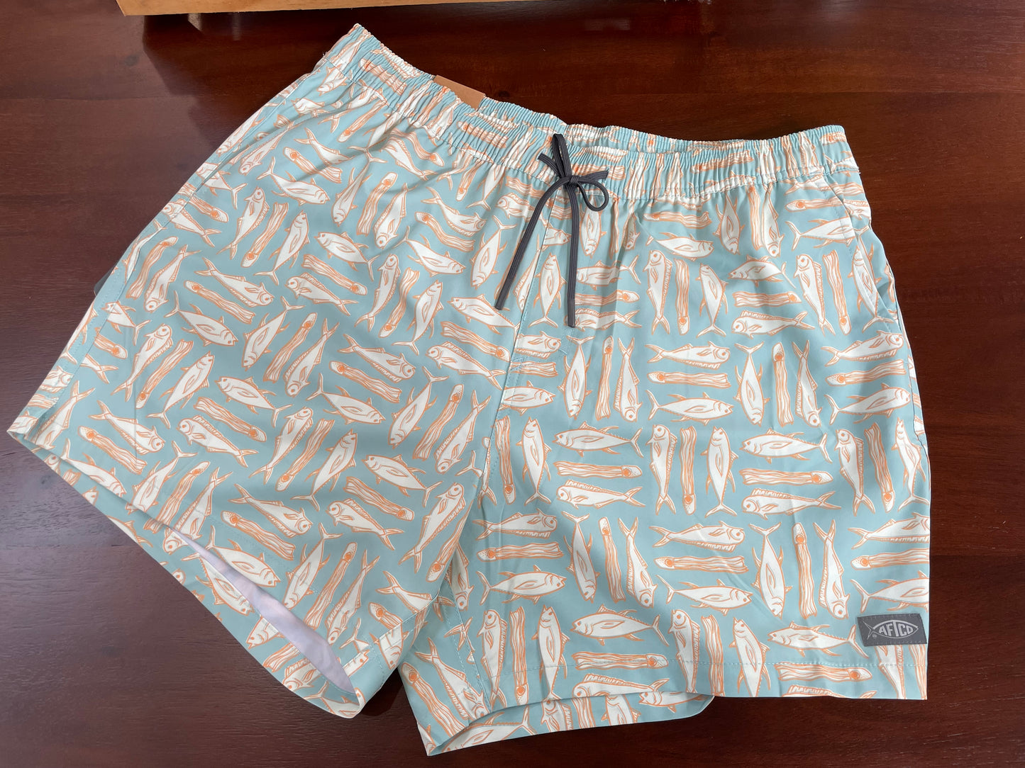 AFTCO Strike Swim Shorts Kumquat