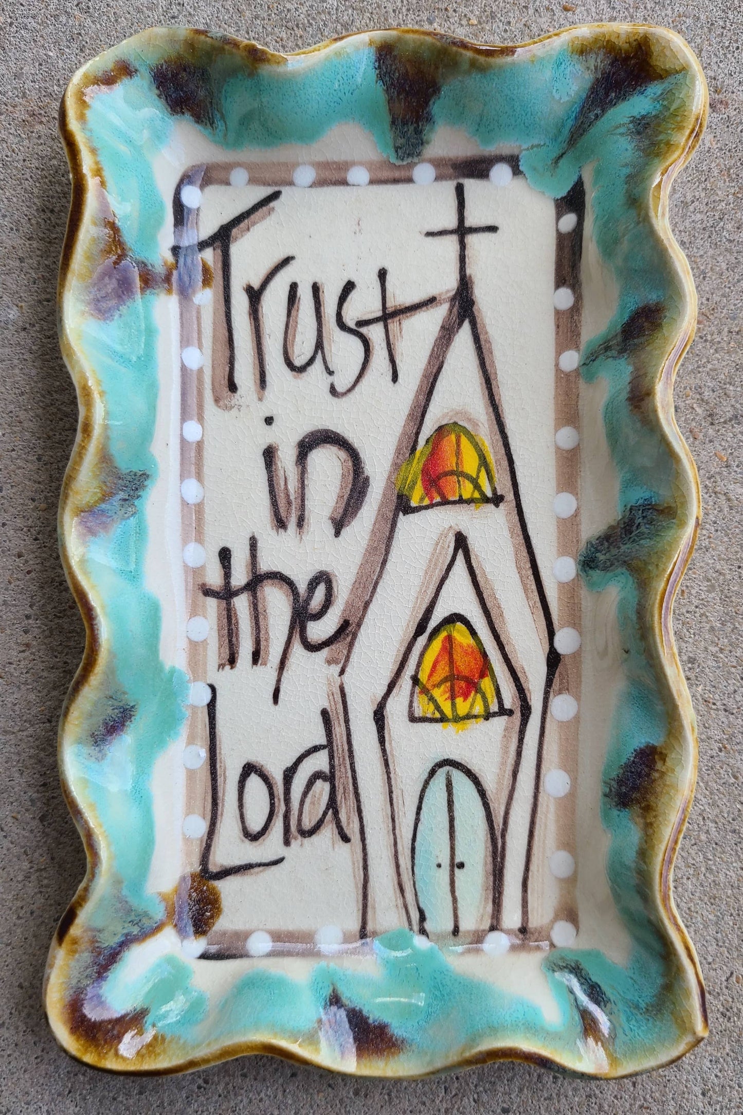 Small Rectangle Plate Church