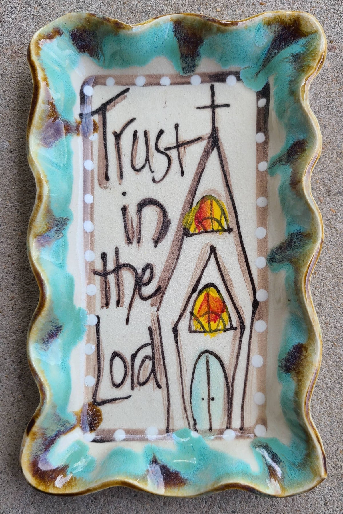 Small Rectangle Plate Church