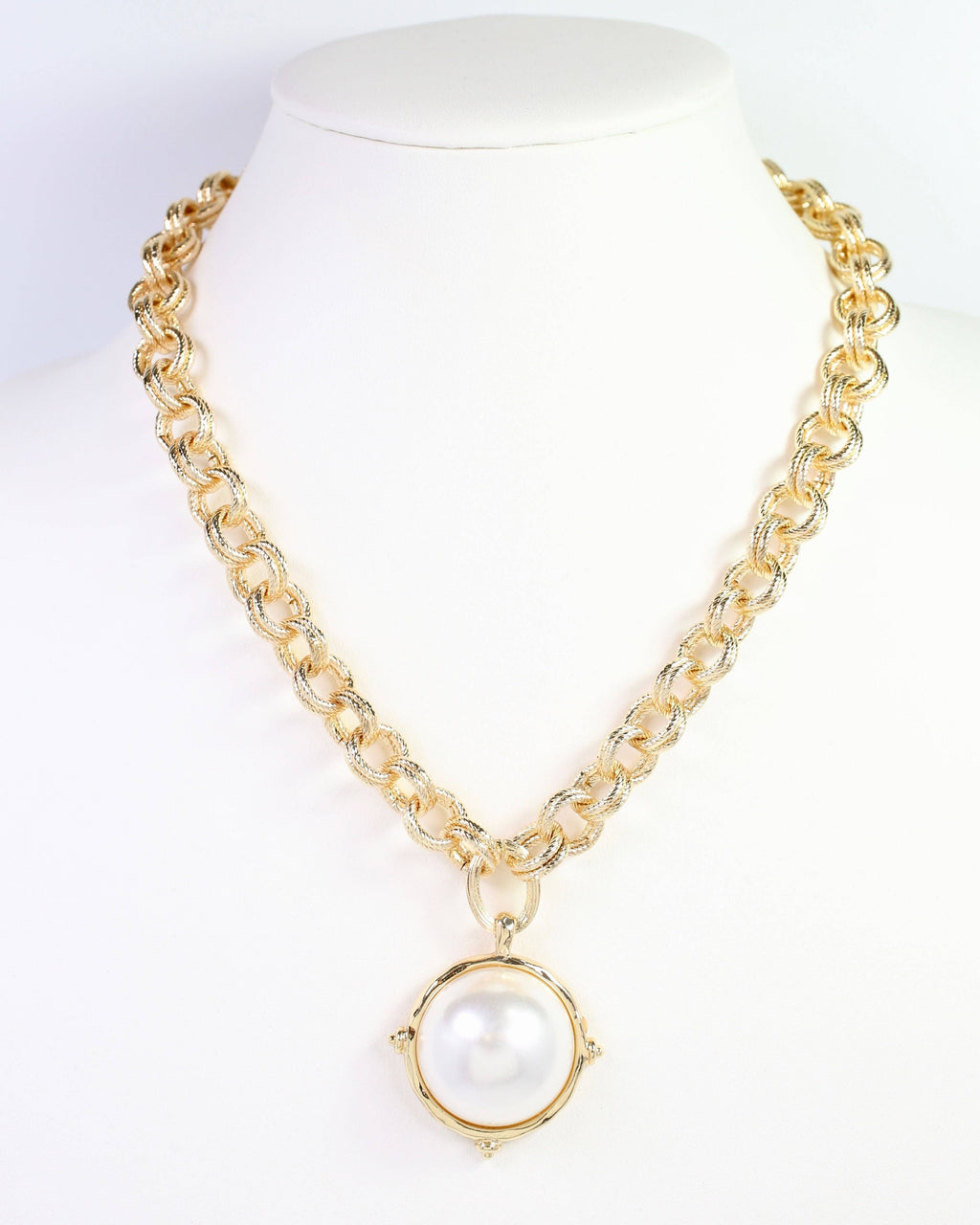 Caroline Hill Lexington Pearl Gold Necklace