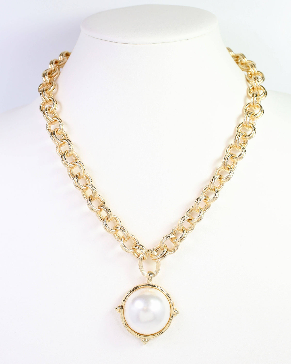 Caroline Hill Lexington Pearl Gold Necklace