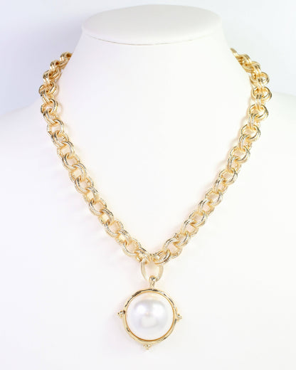 Caroline Hill Lexington Pearl Gold Necklace