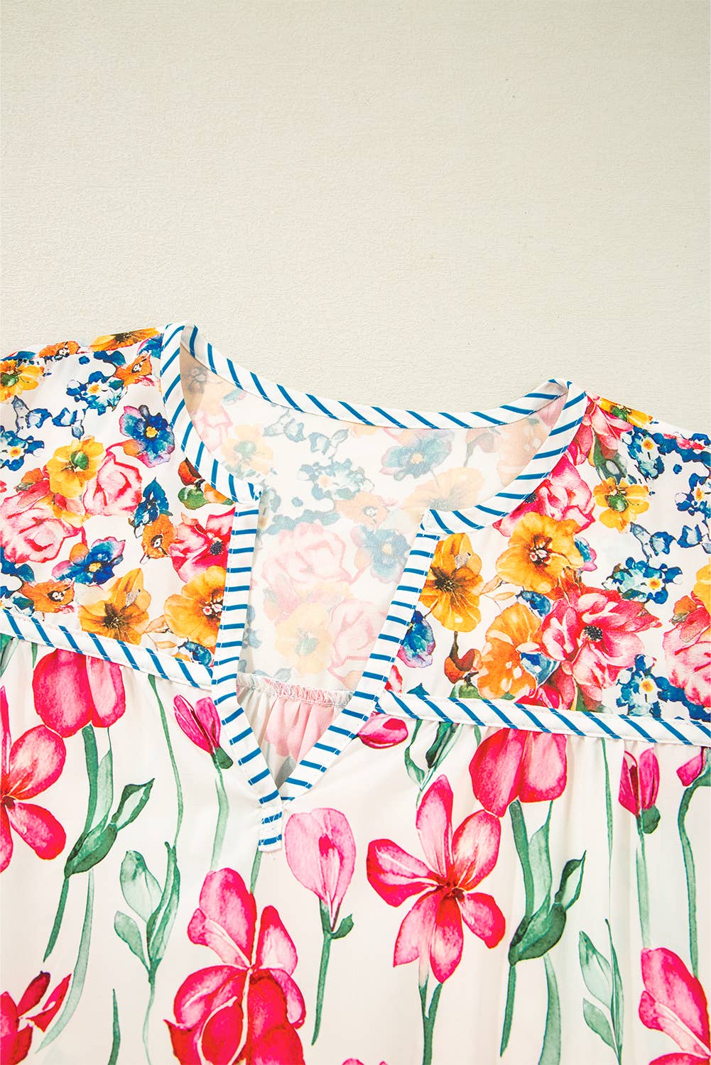 Plus Size Floral Print Blouse