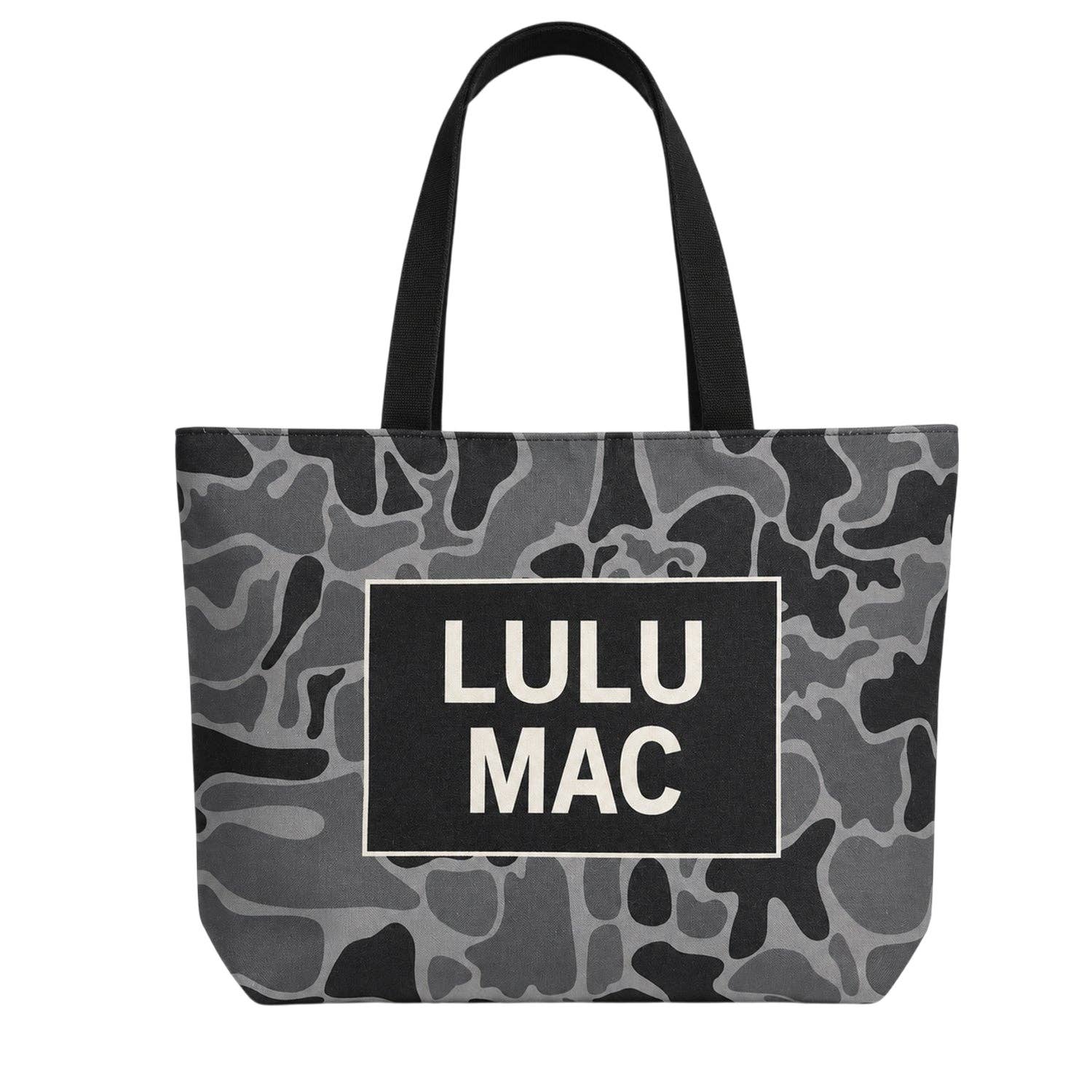 Lulu Mac Canvas Tote Black Camo