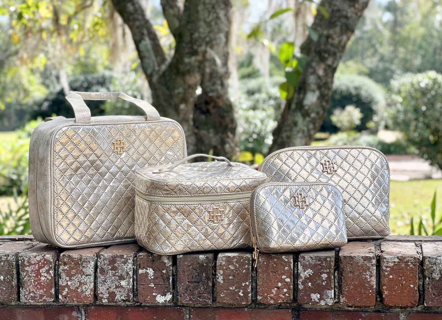Caroline Hill Large Pouch Champagne Pop