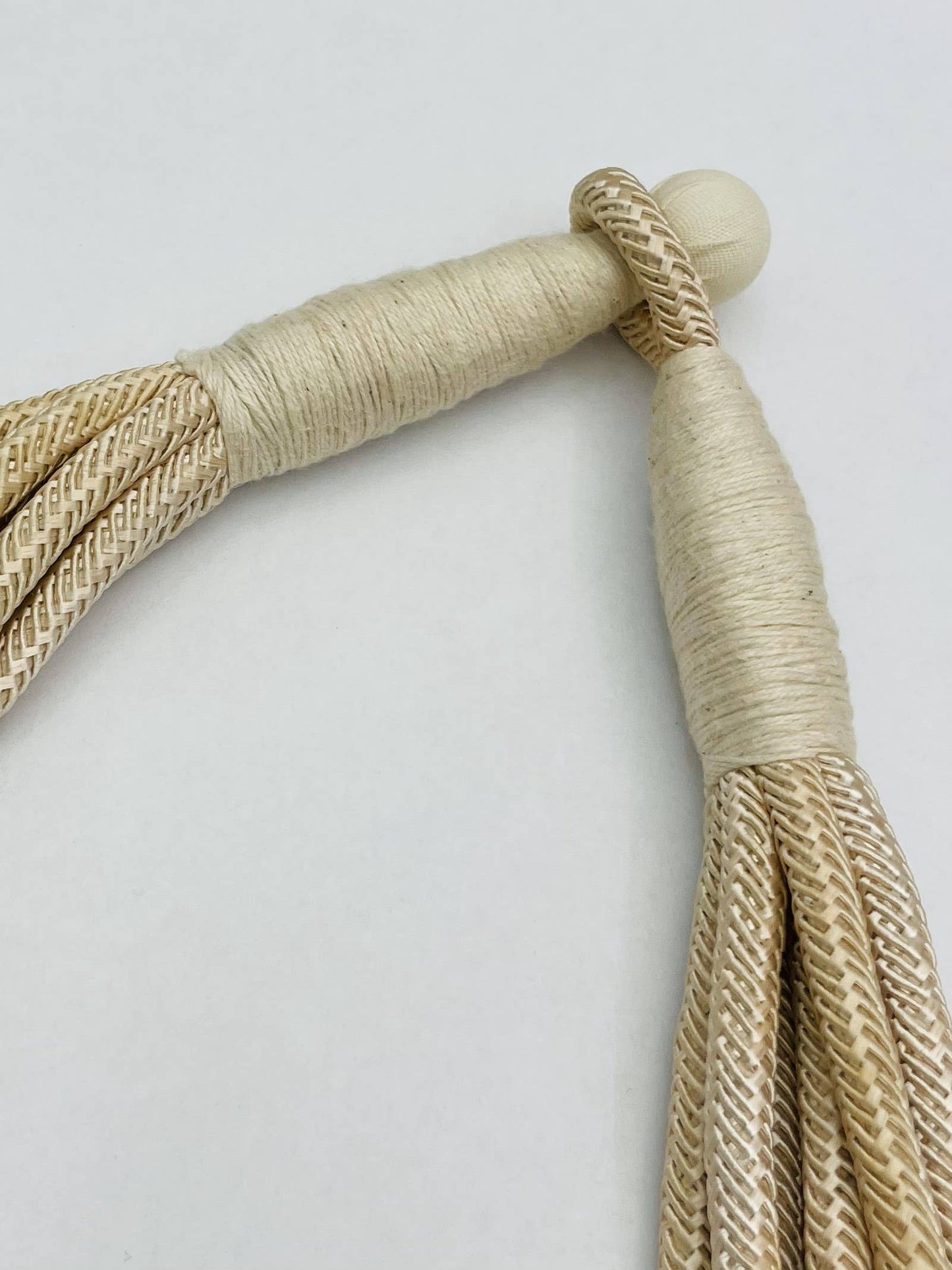 "Original" Slub 8-Strand Necklace (ecru)