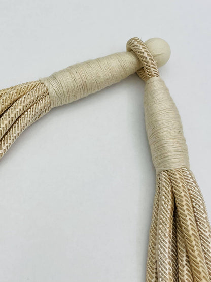 "Original" Slub 8-Strand Necklace (ecru)