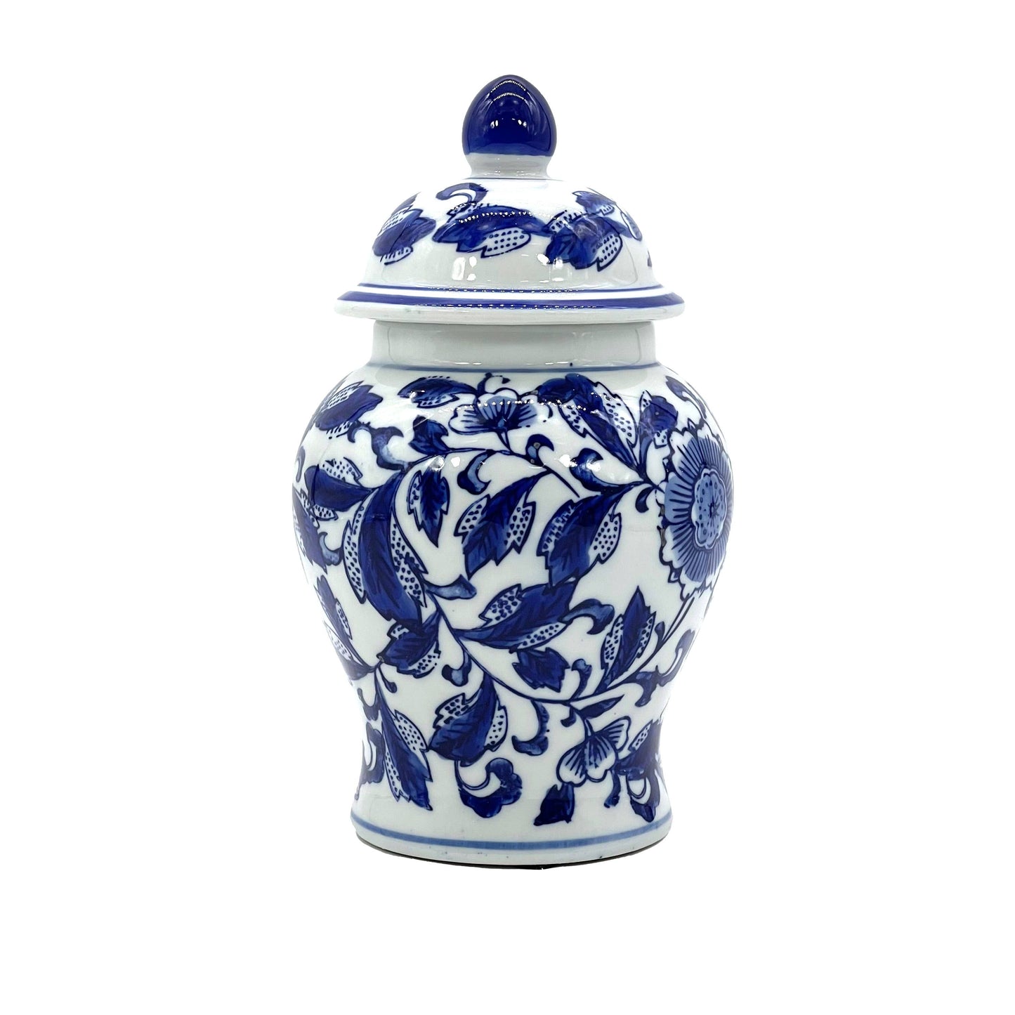 Chinoiserie Pink Decorative Ginger Jar 8"