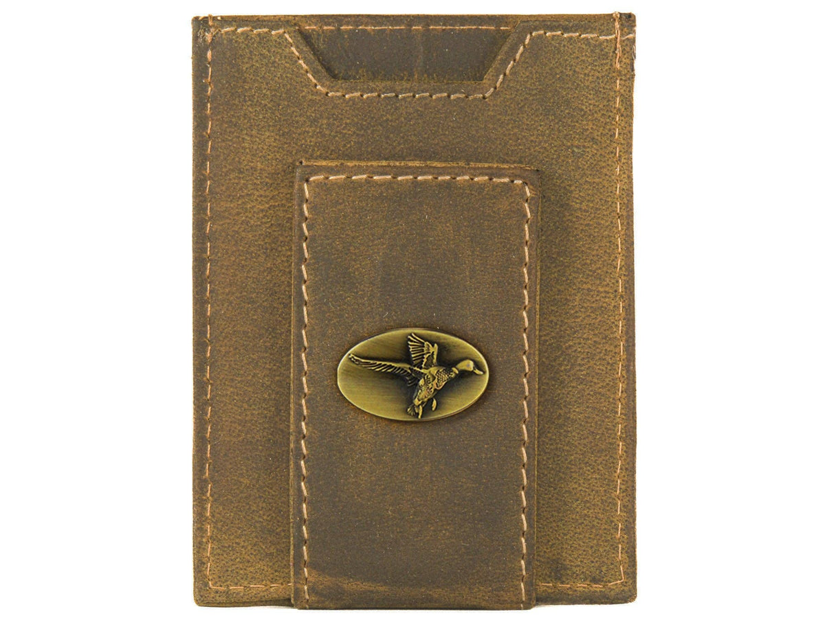 Zep-Pro Leather Magnetic Wallet-Mallard