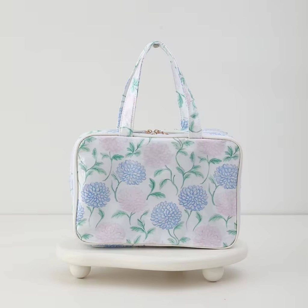 Waterproof Cosmetic Bag Hydrangea Horizon