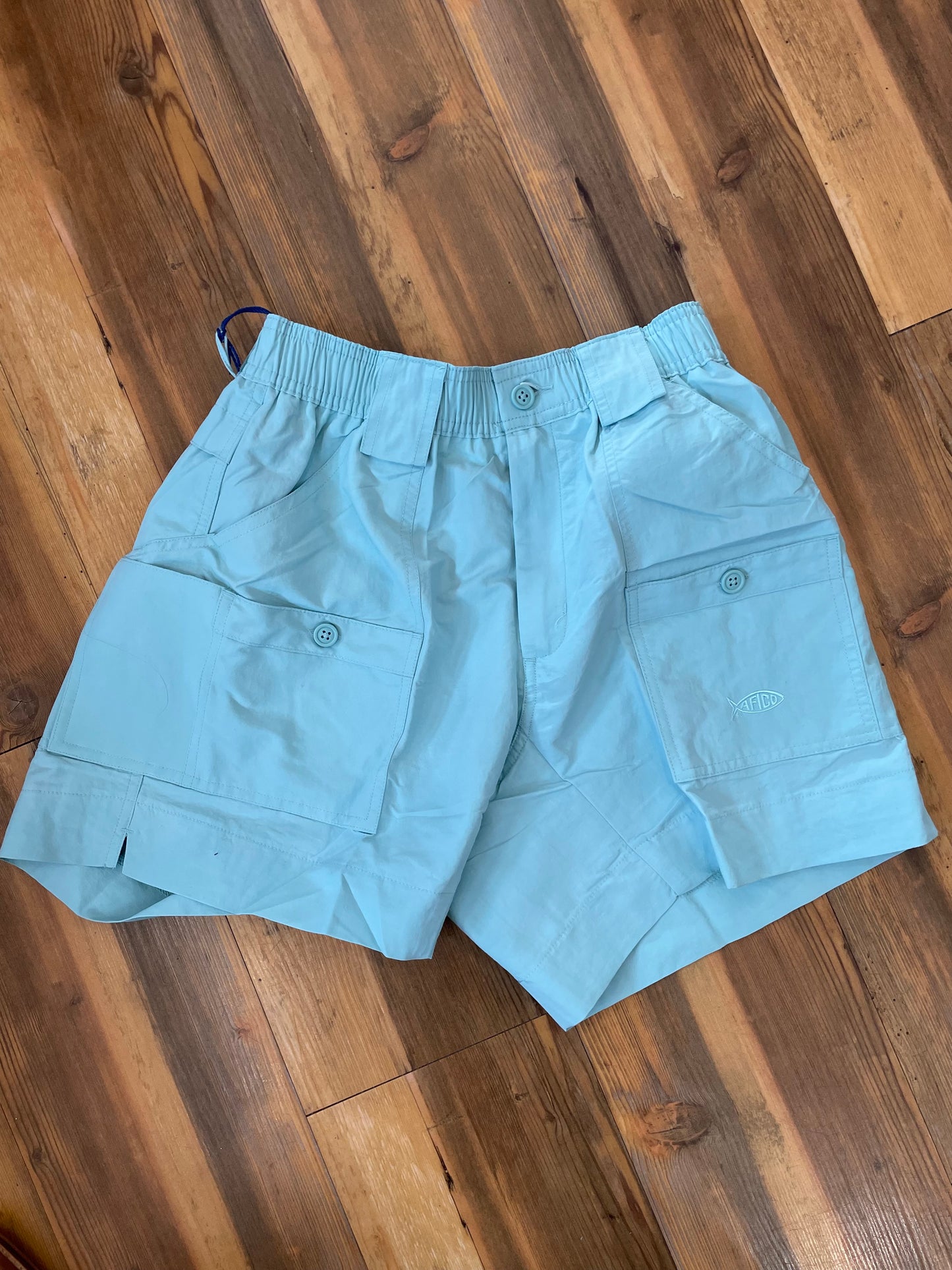 AFTCO Shorts 6" Pastel Turquoise