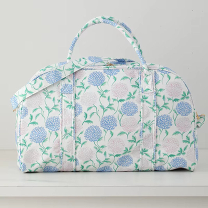 Floral Weekender Bag Hydrangea