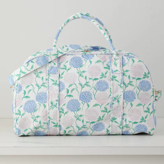 Floral Weekender Bag Hydrangea