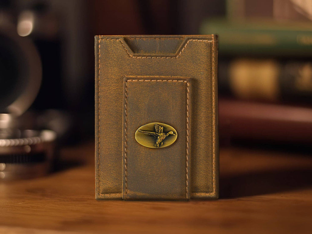Zep-Pro Leather Magnetic Wallet-Mallard