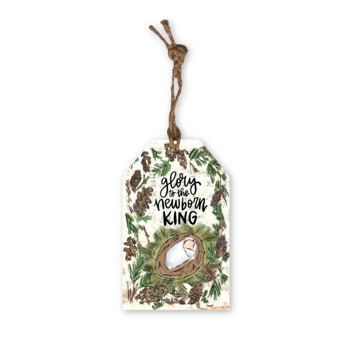 Glory to the Newborn King Tag Ornament