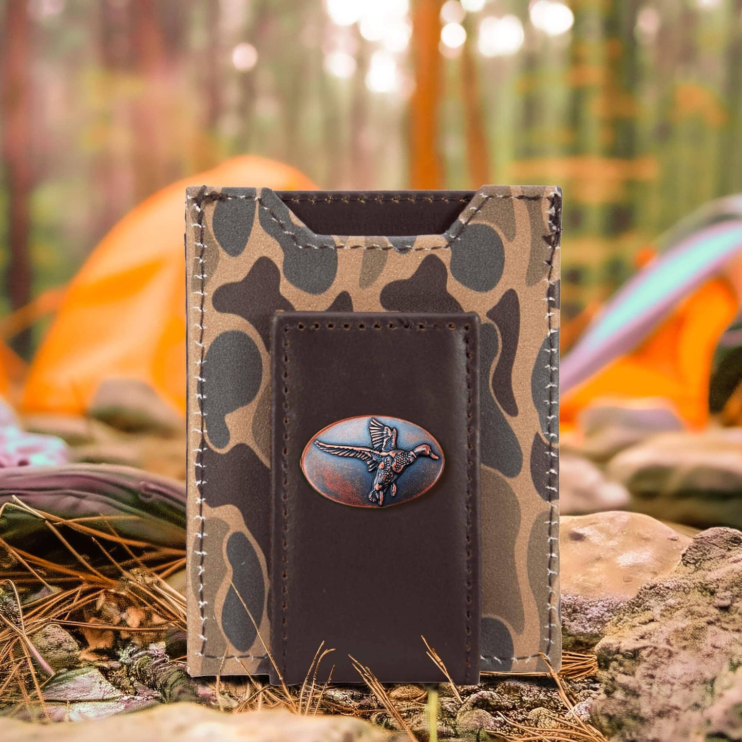 Zep-Pro Leather Magnetic Wallet - Mallard
