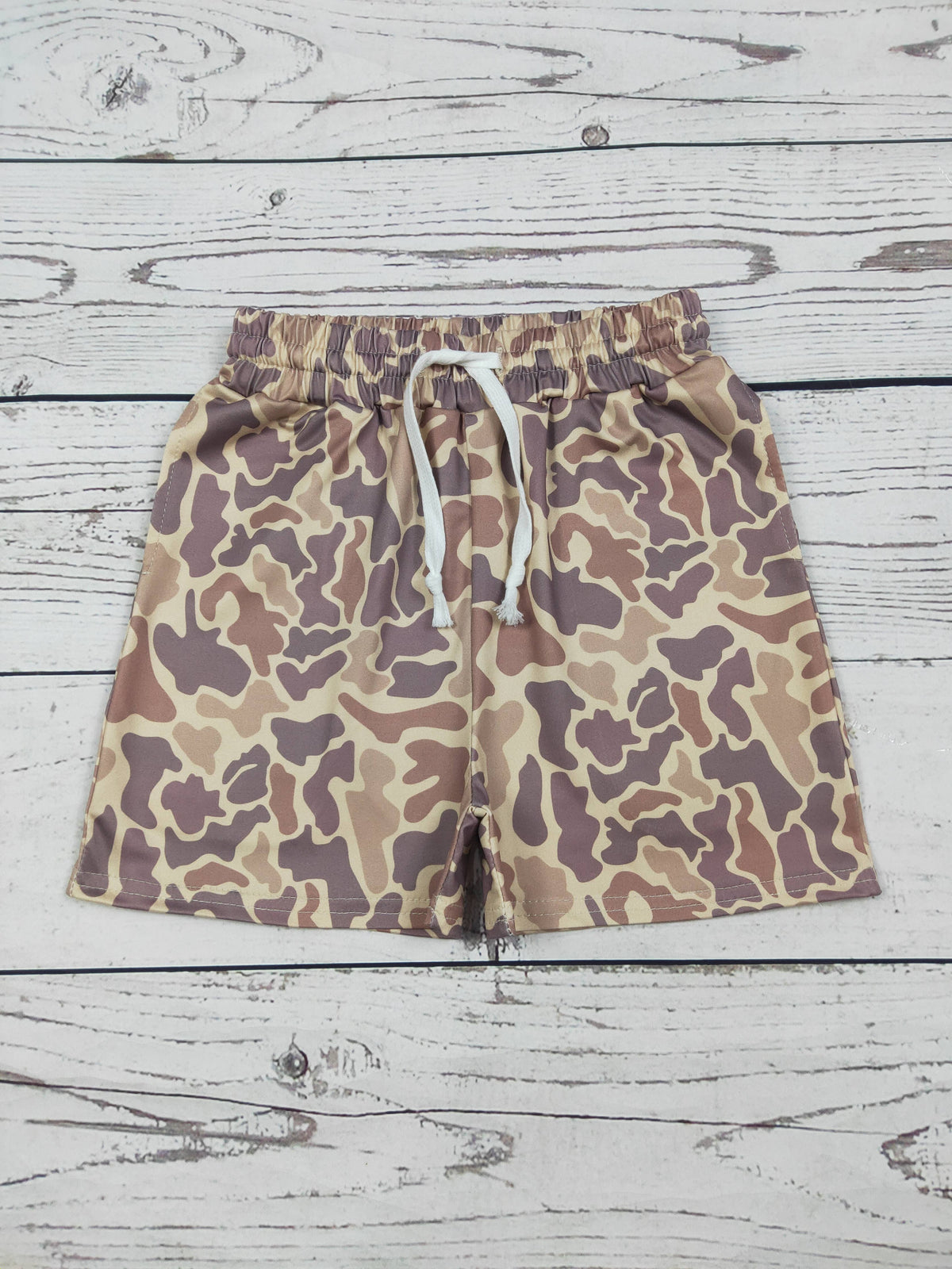 Boys Camouflage Shorts W/Pockets