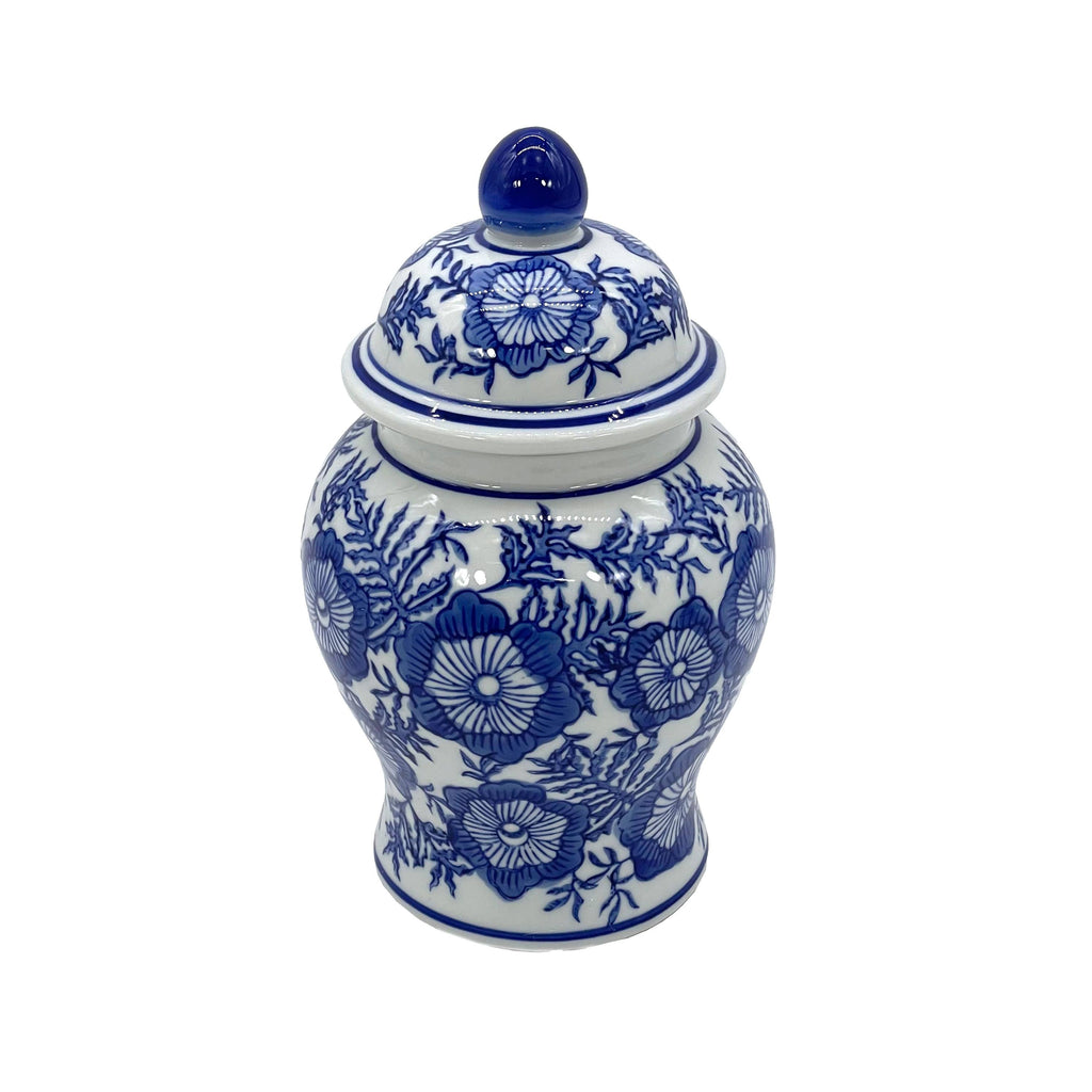 Chinoiserie Pink Decorative Ginger Jar 8"