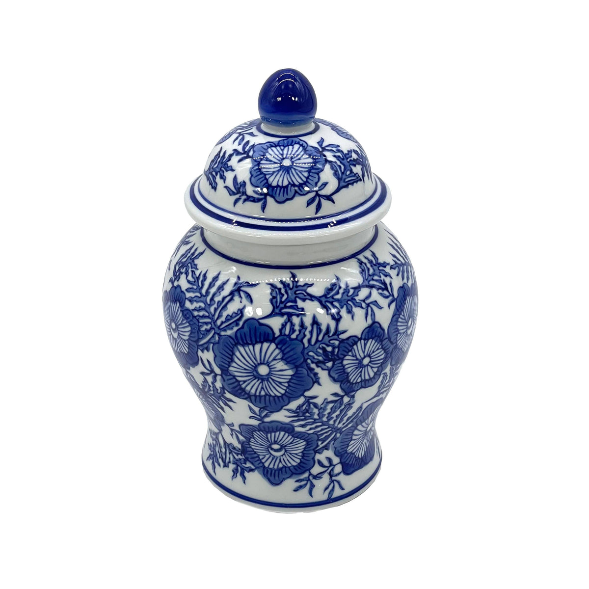 Chinoiserie Pink Decorative Ginger Jar 8"