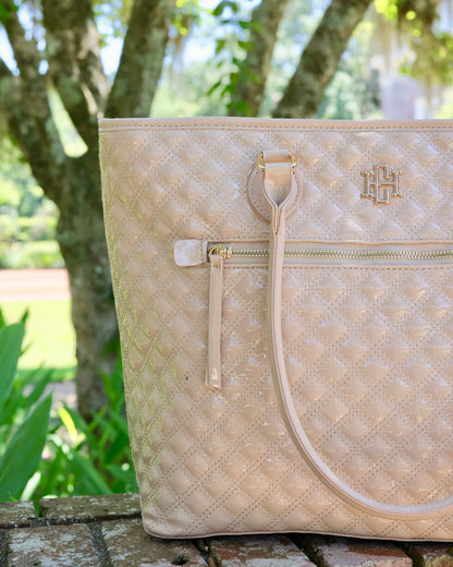 Jayden Tote Nude Patent SQ