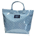 Lulu Mac Tote Bag Lt Blue/Navy Dot