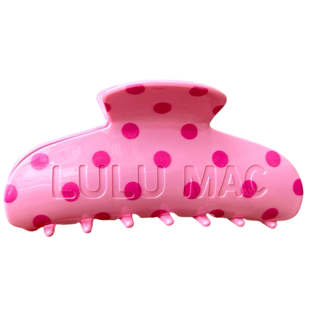Lulu Mac Hair Clip, Pink/Hot Pink