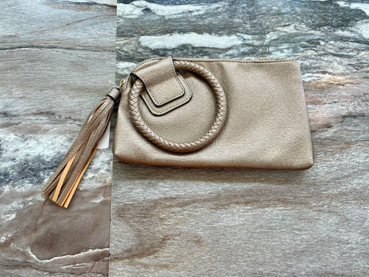 O Ring Wristlet Purse - Bronze