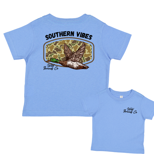 Southern Vibes Tee: Carolina Blue / 3T