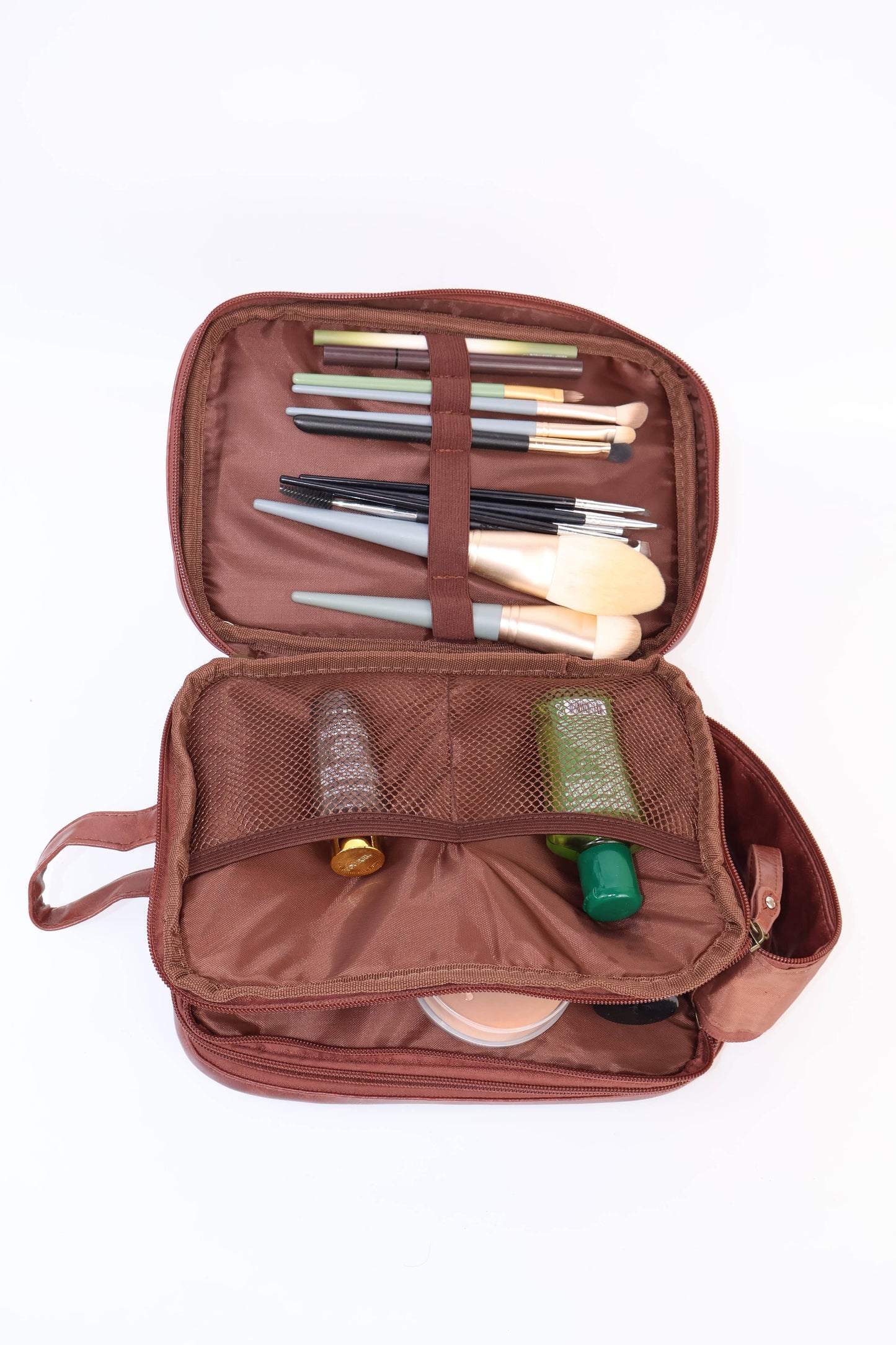 Leather Women Makeup Bag