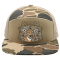 Adult 7 Panel Camo Deer Buck Snapback Hat