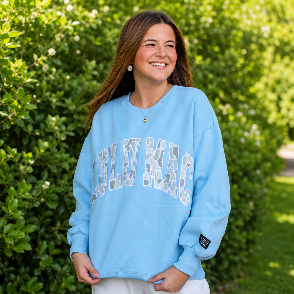 Lulu Mac Sweatshirt Lt Blue/Camo