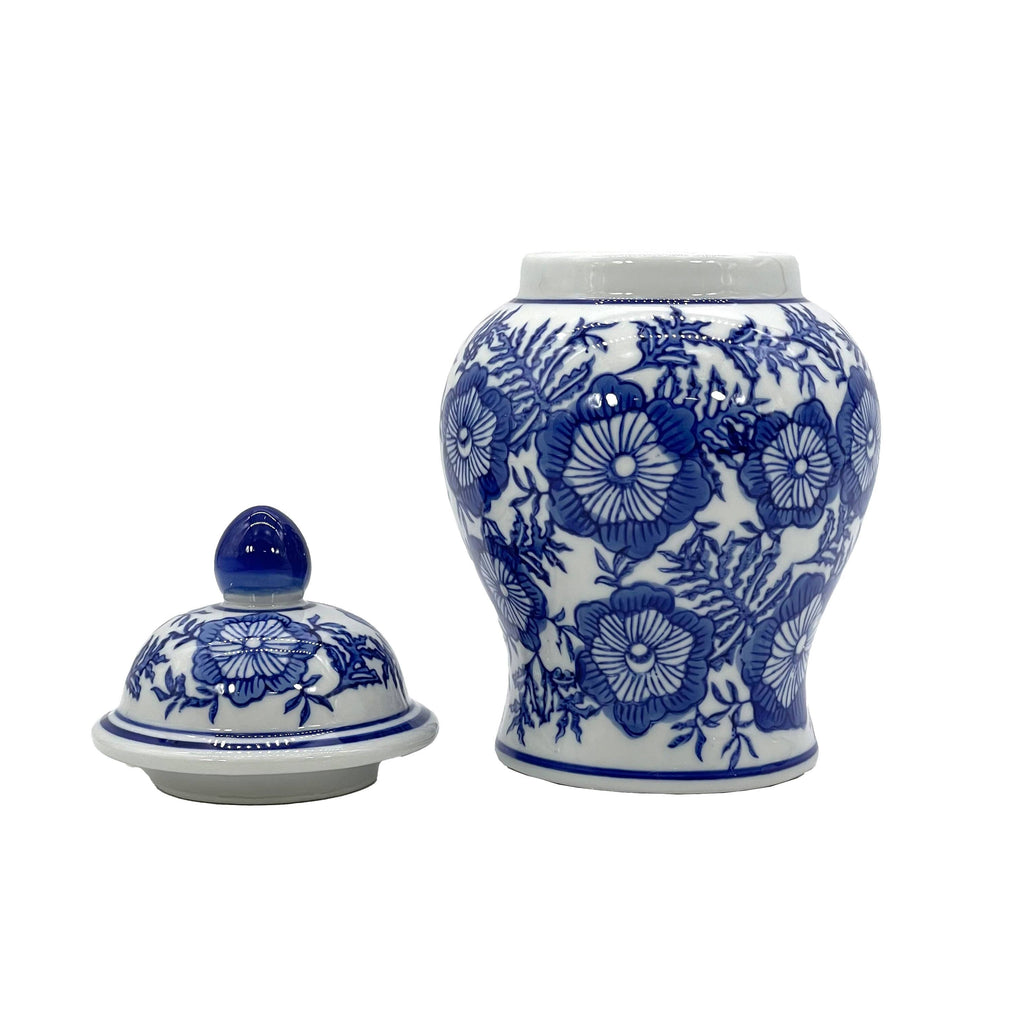 Chinoiserie Pink Decorative Ginger Jar 8"