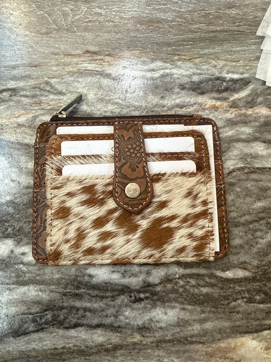 Myra Wonder Trail Credit Card Wallet in Caramel
