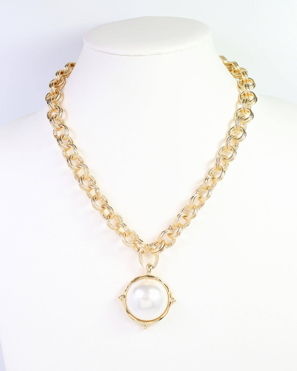 Caroline Hill Lexington Pearl Gold Necklace